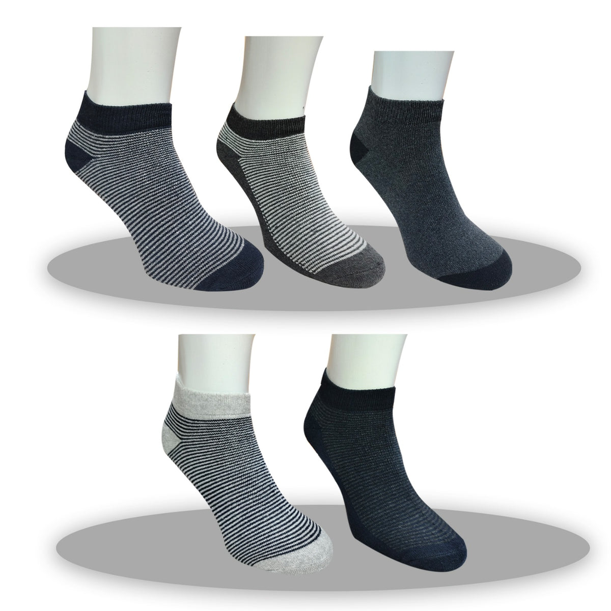 Ankle Sock 5-Pair Multipack – Coastal Comfort Collection