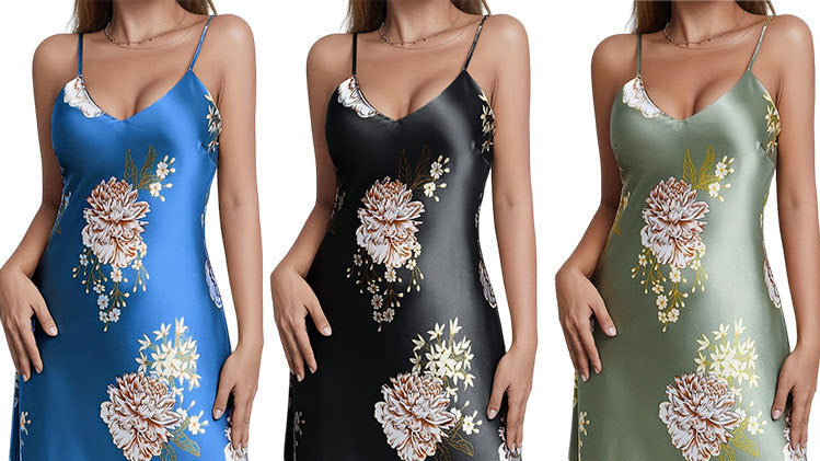 Womens Sleeveless Long Nightgown