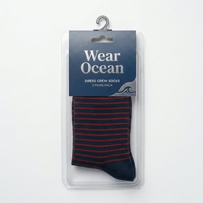 Men's Dress Crew Socks – 2-Pair Pack