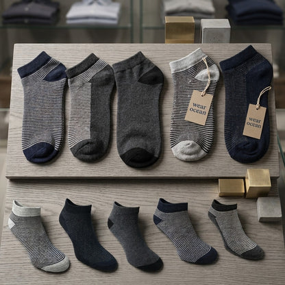 Ankle Sock 5-Pair Multipack – Coastal Comfort Collection