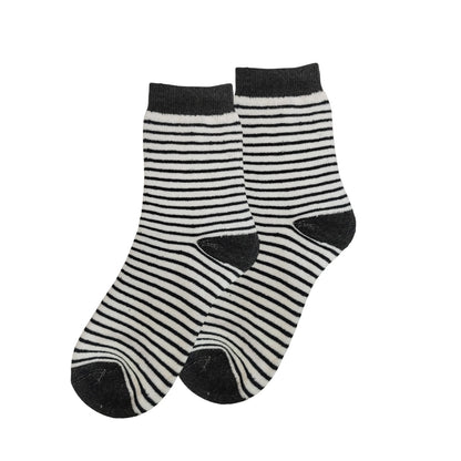 Cotton Blend Soft Crew Socks – 2 Pair Gift Pack (Striped Designs)
