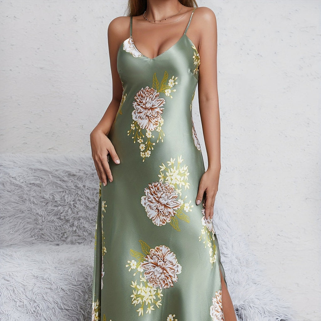 Womens Sleeveless Long Nightgown